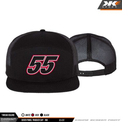 55 Seven Panel Flat Bill